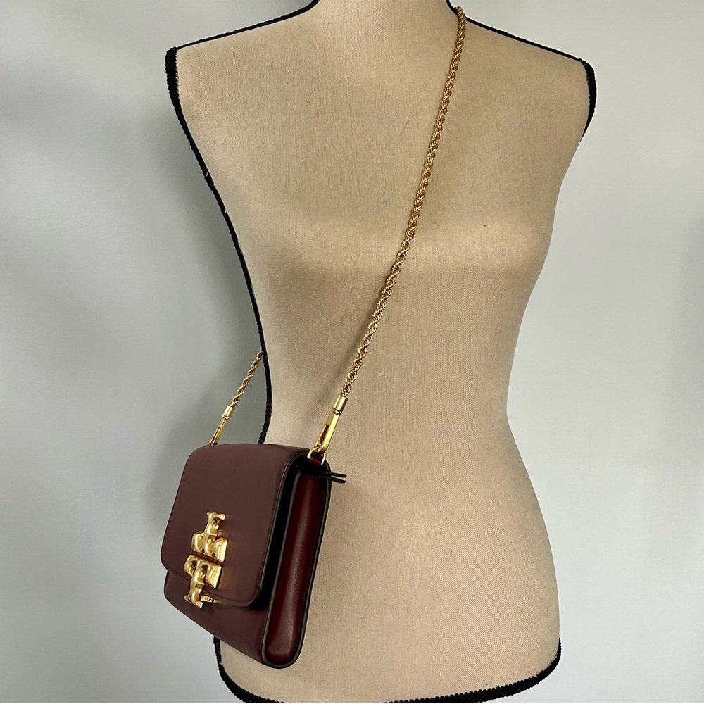 Tory Burch Eleanor Clutch in Claret - Picture 2 of 11